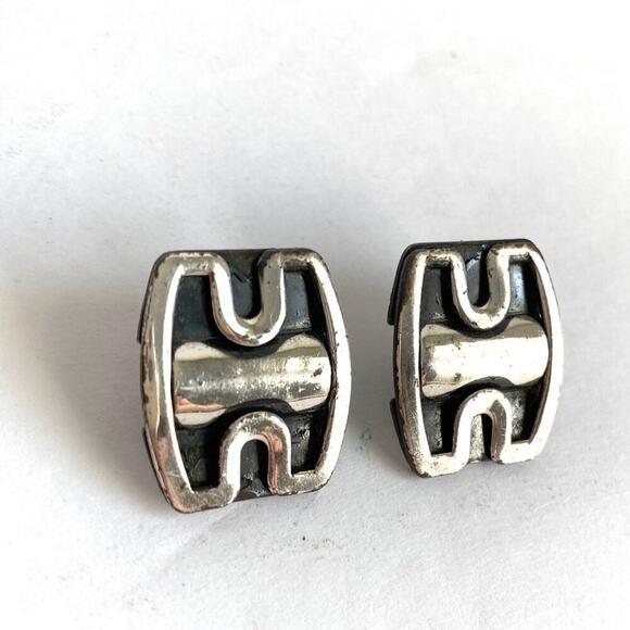 Vintage Mid Century Modernist Necklace & Earrings - Picture 9 of 13